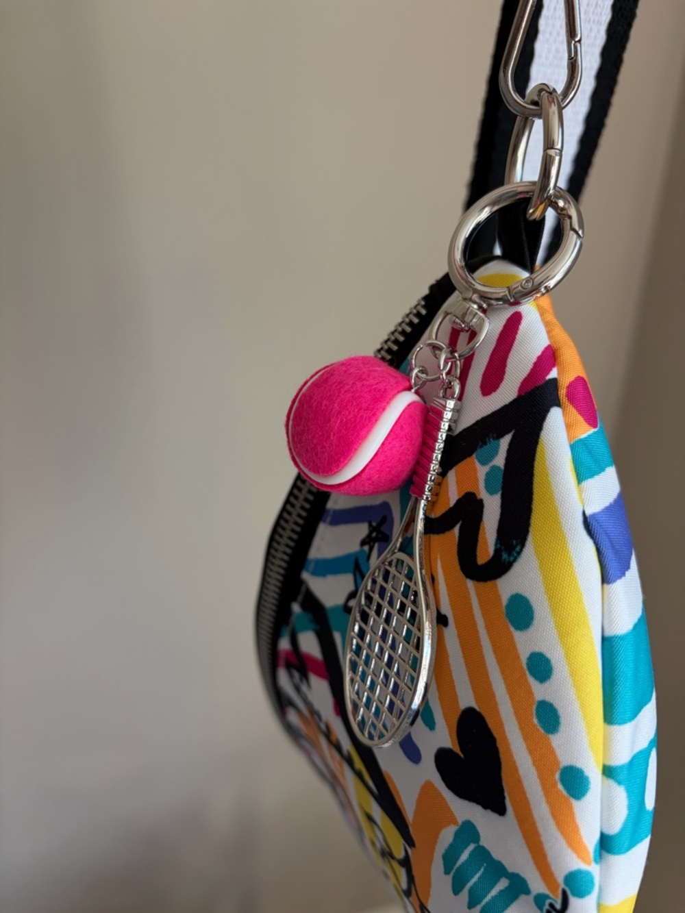 Tennis Racket Bag Charm - Picture 3 of 3